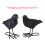 Modèles de corbeau réalistes, ensemble de 2 figurines d'oiseaux 3
