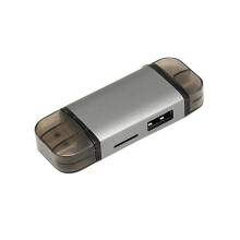 6 in 1 type-c otg reader sd tf usb for computer phone laptop camera