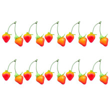 Fraise artificielle de faux fruits colorés pour la photographie