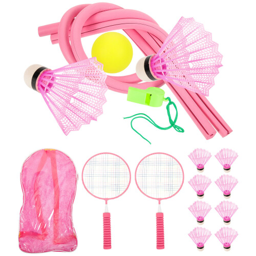 Badminton Set Rosa 17,1x8,9x1,4 Zoll