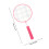 Badminton Set Rosa 17,1x8,9x1,4 Zoll 2