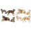 Figurines d'animaux éducatives, ensemble de 4 pièces,-Blanc 2