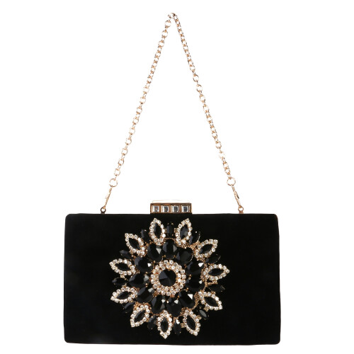 Women's Glitzernde Abend Clutch Mit Besatz