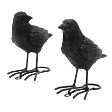 Figurines de corbeau simulées, Statue d'oiseau en résine pour