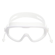 1Paar Silicone Swim Goggles Witte Zwembril Anti-Fog Waterdichte Bril