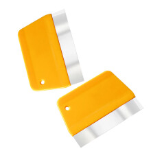 Pack of 2 Clear Cake Cream Scrapers Smooth Butter Icing Spreader