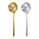 Versatile Kitchen Strainer Convenient Steel Slotted Spoon-Gold 2