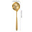 Versatile Kitchen Strainer Convenient Steel Slotted Spoon-Gold 4