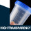Récipient en plastique à usage polyvalent de 4oz, 20 pièces, 7