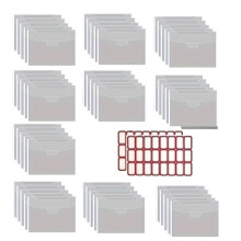 Sac de rangement transparent pour matrices de découpe,-18x13 cm