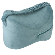 Orthopedic Knee Pillow for Sciatica Relief, Lake Blue Positioning Pillow with Memory Foam Contour for Enhanced Comfort