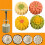 Flower Pattern Mooncakes Molds Cookie Stamps Hand Pressure 6