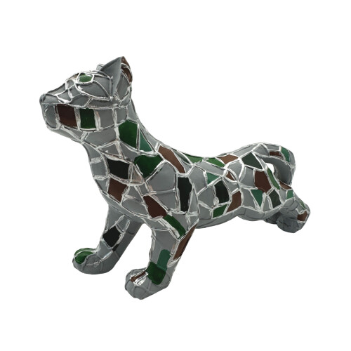 Crawling Cat Figurines Handmade Animal Statue Decorations