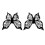 Butterfly Line Eyeliners Stencils Eye Makeup Tool-Double pack 1