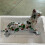 Crawling Cat Figurines Handmade Animal Statue Decorations 4