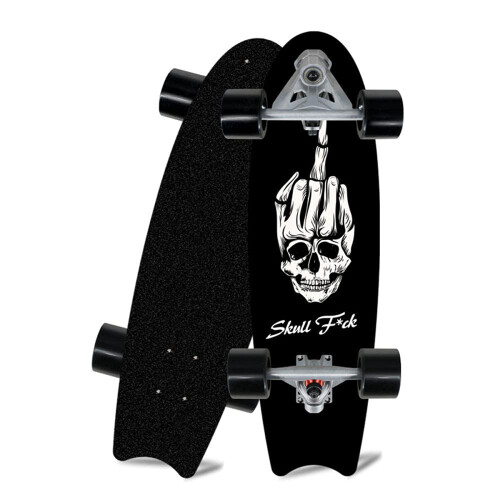 Complete Skateboard 28 Inch Double Kick Beginner Skateboard for All Ages