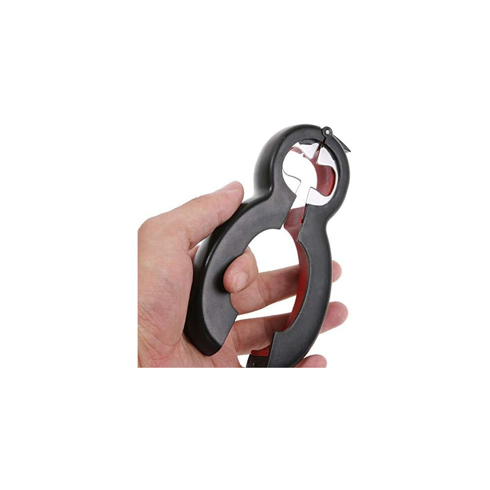 Jar Opener for Seniors, Ergonomic Design Multifunctional Opener with Anti-Slip Handle for Weak Hands, Non Slip Jar Gripper for Kitchen Household Tools