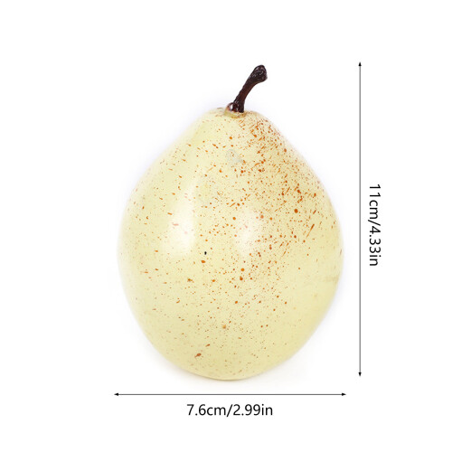 6Pcs Simulation Foams Pears Fruit Realistic Fruit for Parties 2
