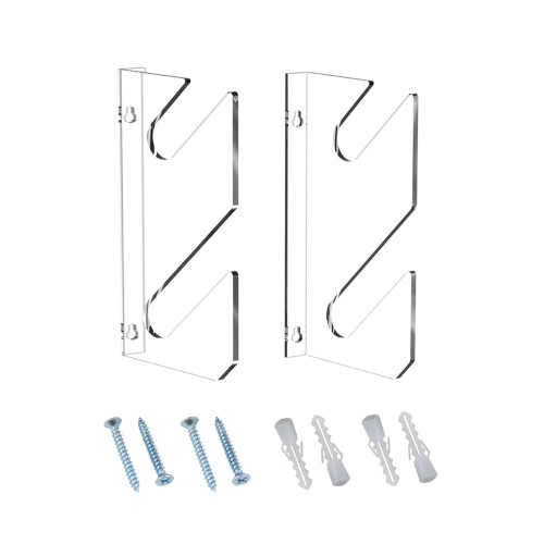 Practical Acrylic Skateboard Holder Wall Mount Storage Organizer