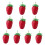 10pcs Realistic Artificial Strawberry Simulations Fruit-large 1