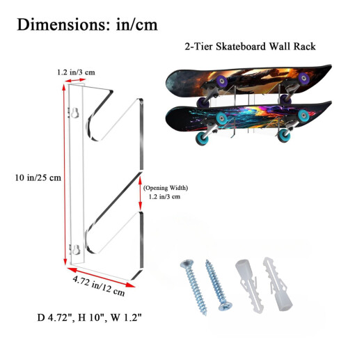 Creative Skateboard Wall Display Rack Fixed Mount Skateboard 1
