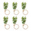 6/12Pcs  Rustics Leaf Napkin Buckle Simple Elegant-6 pack 2