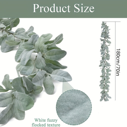 Artificial Vine Leaf Vine Greenery Garlands for Christmas 2
