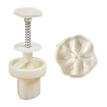 Chinese Style Flower Mooncakes Stamp Tool Green Bean-lotus leaf