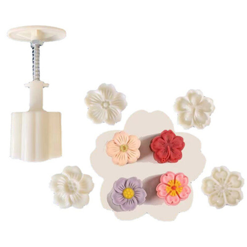 Creative Flower Mooncakes Baking Stamp Unique Flower Mooncakes 1