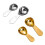 2Pcs Short Handle Measuring Scoops Coffee Spoon Stainless-Gold 2