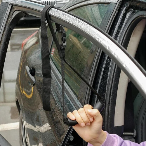 Automatic Cane Holding Handle Nylon Adjustable Cane Handle Car Assistant For Elderly WearResistant Vehicle Entry 1