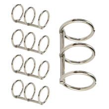 5 Pcs 20/30mm Binder Rings Metal Bookbinding-silver 20x2.4x40