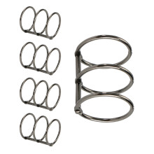 5 Pcs Metal Binder Rings 3 Rings Book Rings-gun black 30x2.4x40