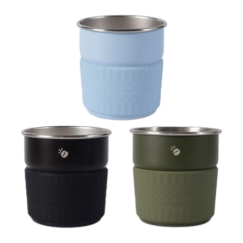 Practical Coffee Cup Functional Heat Insulated Mug-Green 300ml 1