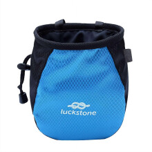 Climbing Chalk Bag Oxford Cloth Blue With Zipper AntiWear Magnesium Powder Bag