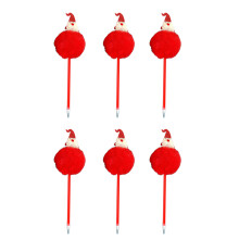 6x/Set stylo à bille de noël stylo de dessin-père Noël rouge