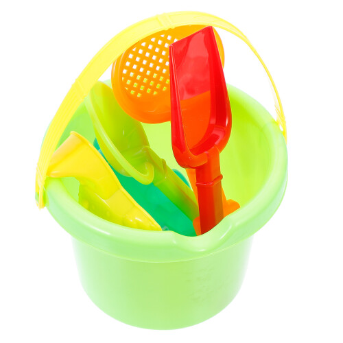 1 Set Strandspielzeug Aus Kunststoff Mit Eimer Und Formen 1