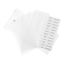 1Set Multifunctionele Met Cash Zakjes En Transparante Tabs