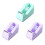 Tape Dispenser Abs 3 4,05x2,36x1,81 Inch 8