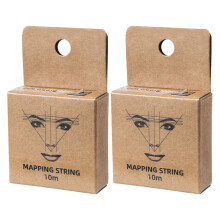 2Stk Microblading Faden Augenbrauen-Mapping Mess-Tool