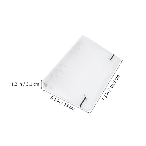 1Set Diy Einfache Lose Blatt Aufbewahrungstasche Transparent 1