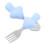 1 Set Kleinkindbesteck Mit Silikongriff Gabel 7