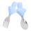 1 Set Kleinkindbesteck Mit Silikongriff Gabel 10