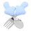 1 Set Kleinkindbesteck Mit Silikongriff Gabel 9