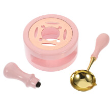 1 Set Wachssiegel Ofen Schmelzlöffel Stempelgriff Kit