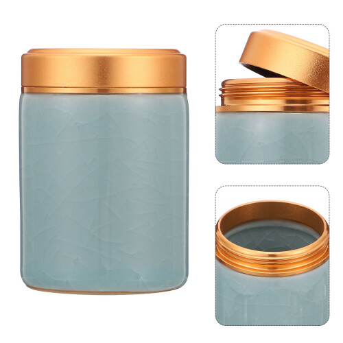 Ceramische Verschließbare Tee Dose Mit Deckel Tragbares 1
