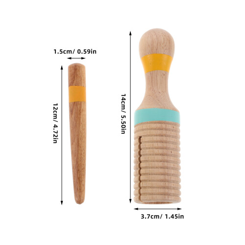 Guiro Perkussionsinstrument Aus Holz Mit Für Kinder 1