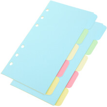 10 Blatt Schnellhefter Mit Abnehmbaren Trennern Für A6 Notizbücher