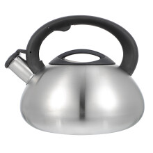 1Pc Silver Stainless Steel Hemisphere Whistling Teakettle for Heating