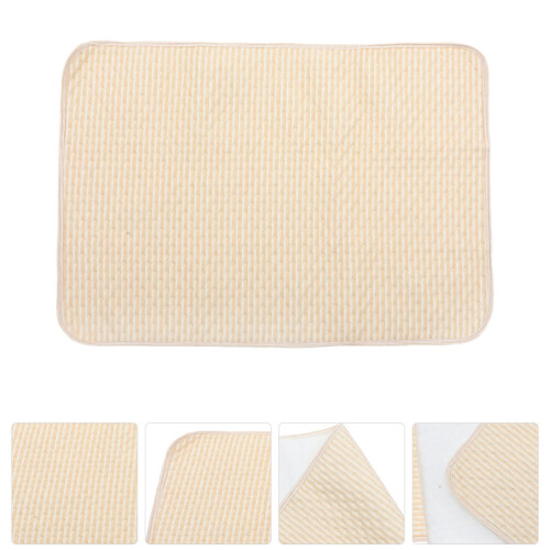 Wasbare Kattenplasmatten Katoen Lichtgeel Absorberend Pe Pad 2